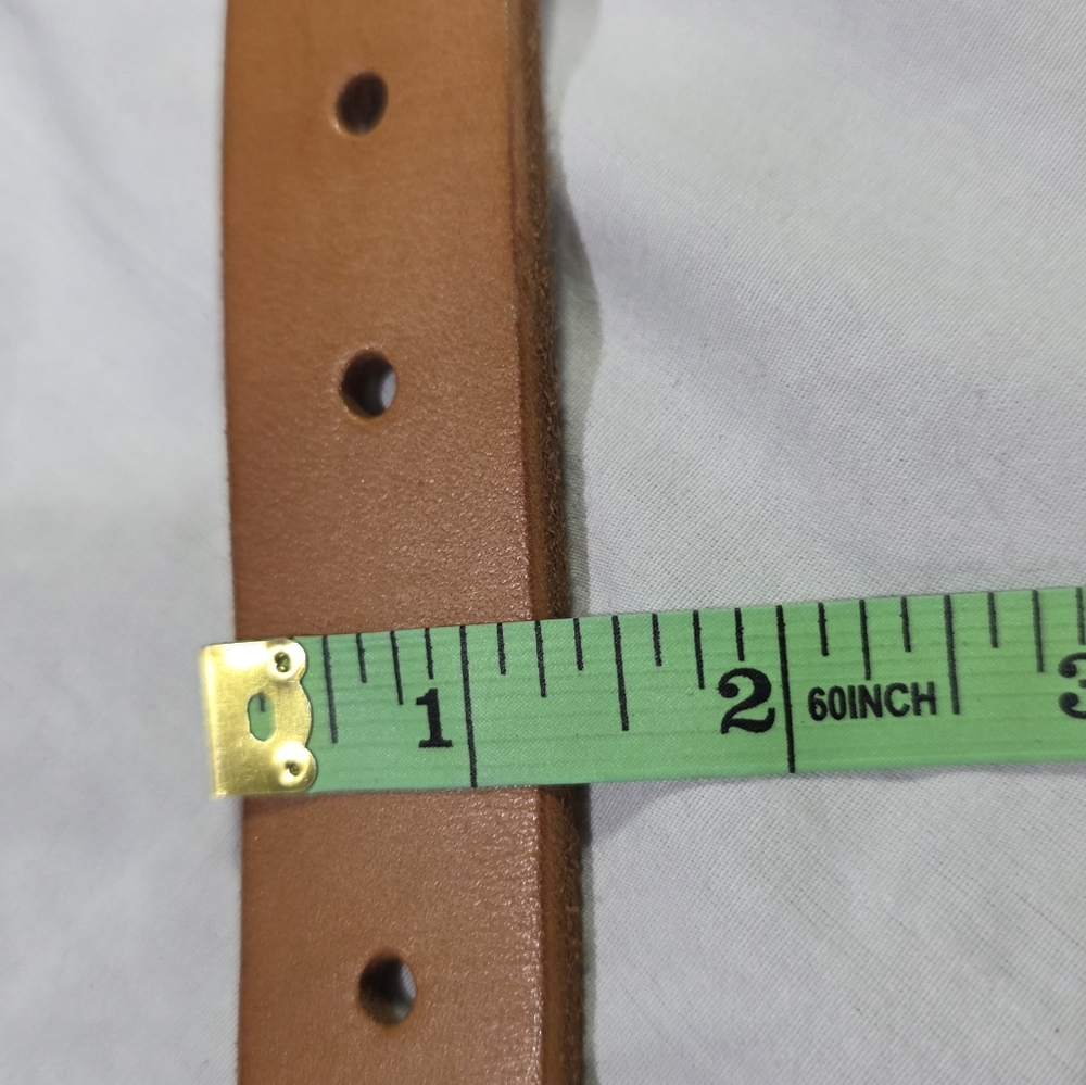 Tanner Goods Classic Saddle Tan Belt Adjustable Stainless Buckle USA Bridle. 32 - Picture 7 of 7